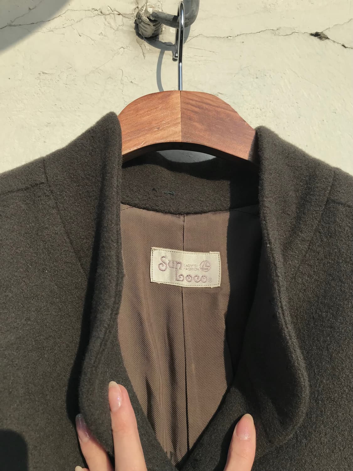 딥그린 버튼 코트  상품이미지5