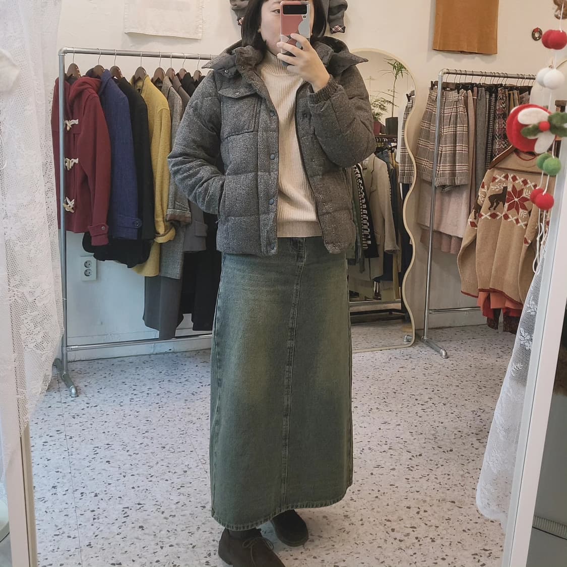 Simplicite plus 보카시울 덕다운 숏패딩 여자 55~66 상품이미지1