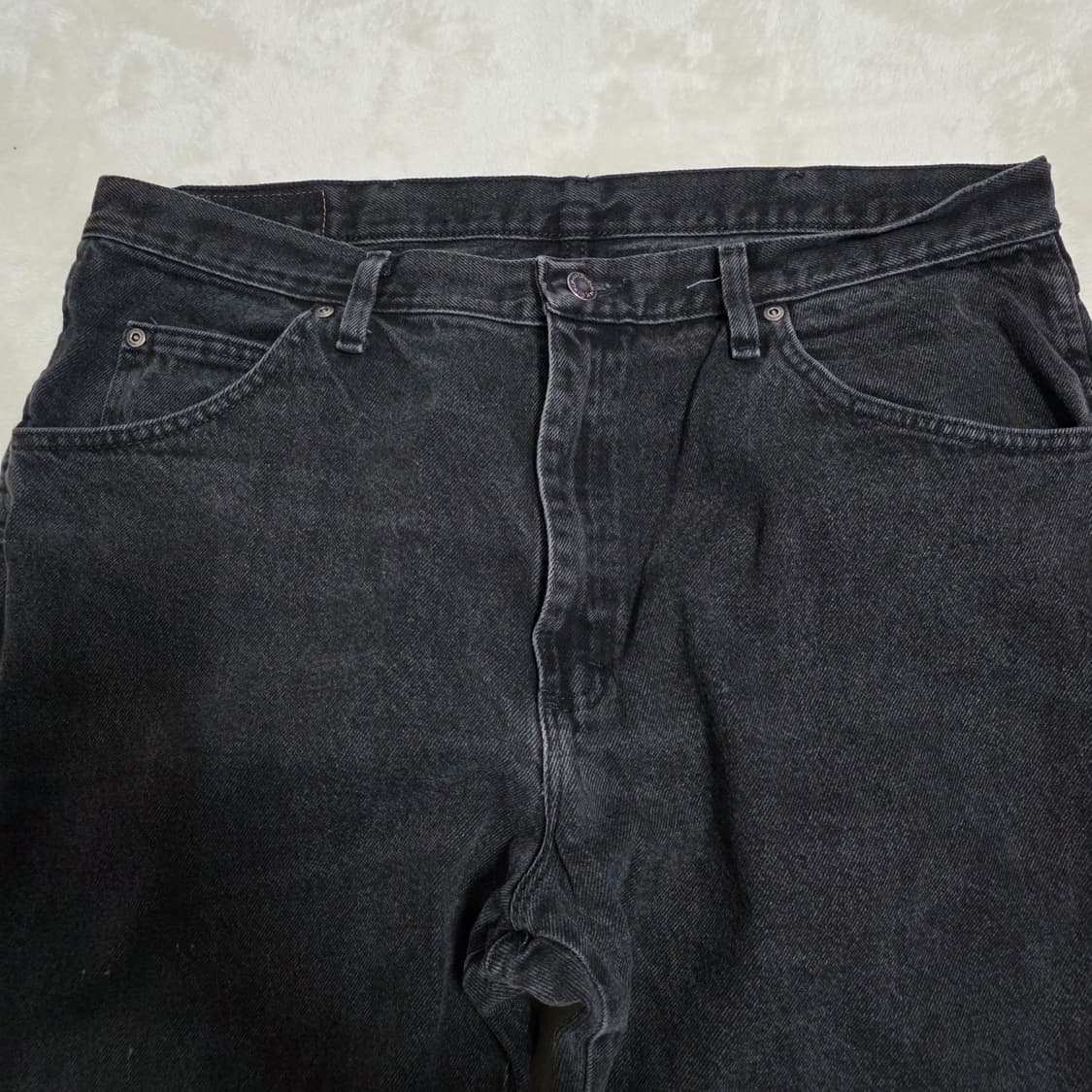 (38)랭글러 00s 빈티지 블랙 데님 팬츠 상품이미지2