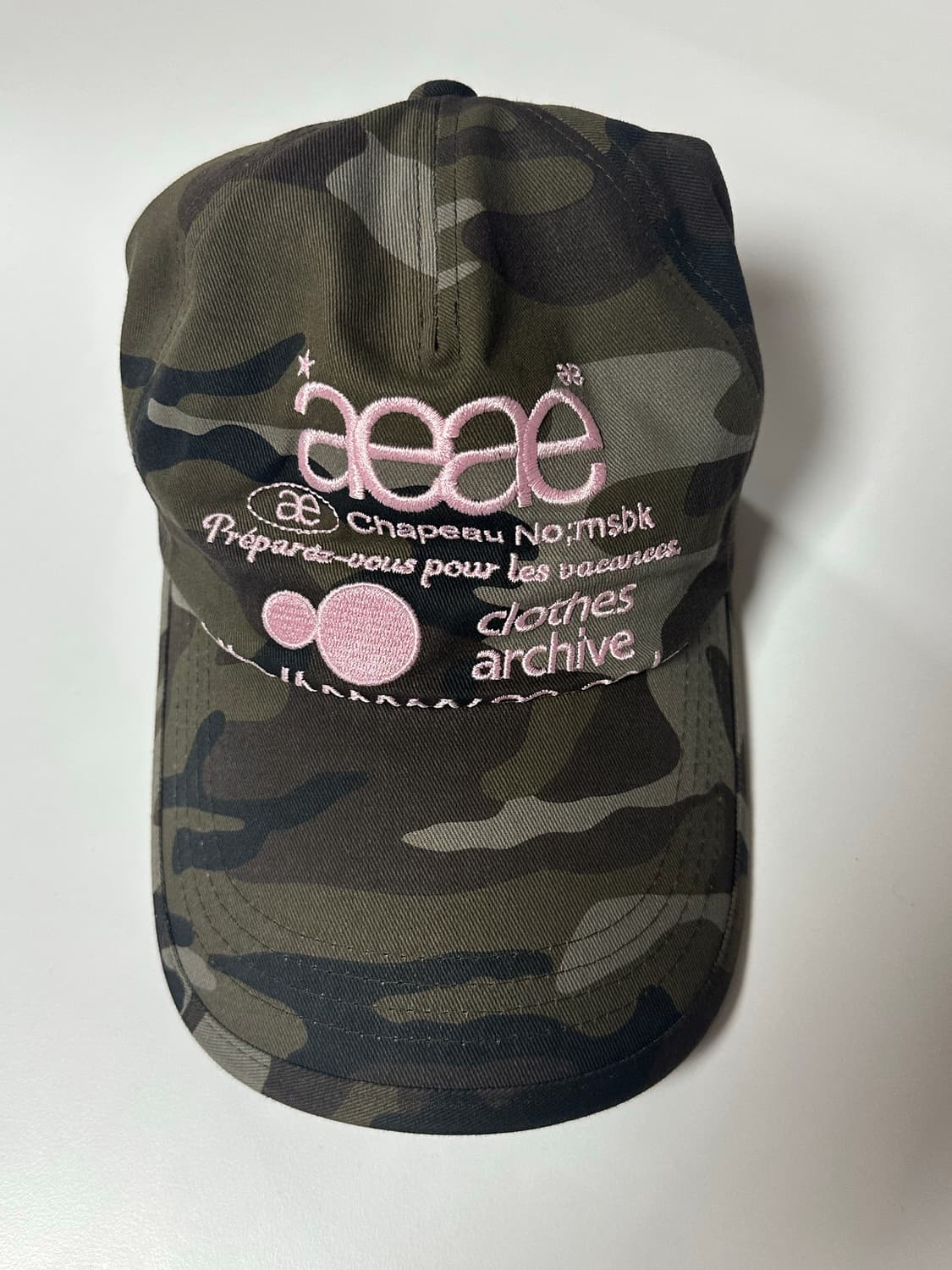 aeae 에이이에이이 카모 모자 볼캡 상품이미지1