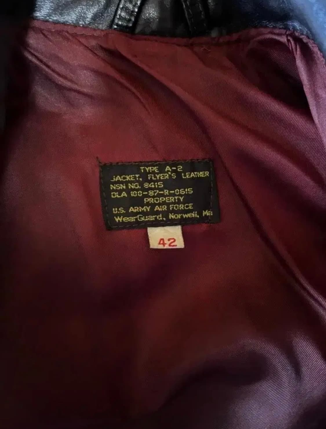 A-2 플라이트 자켓 가죽 다크 브라운 42 상품이미지2