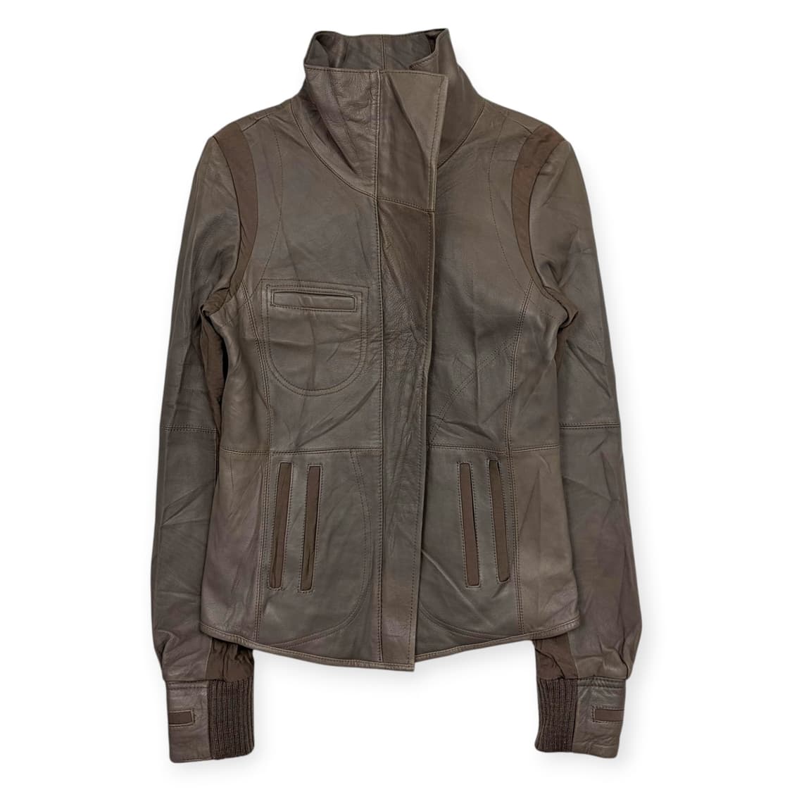 Le ciel bleu 패턴 가죽 자켓 상품이미지1