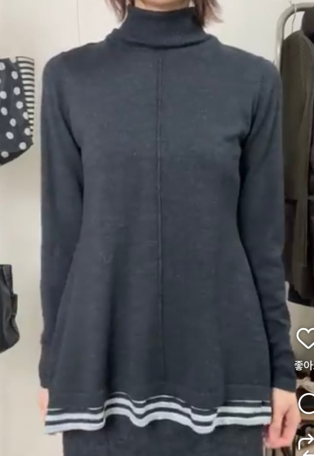  Stripe turtle neck tee 상품이미지3