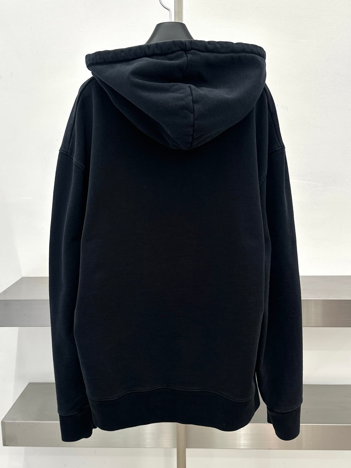 메종키츠네 그레이 폭스헤드 블랙 후드티  상품이미지7