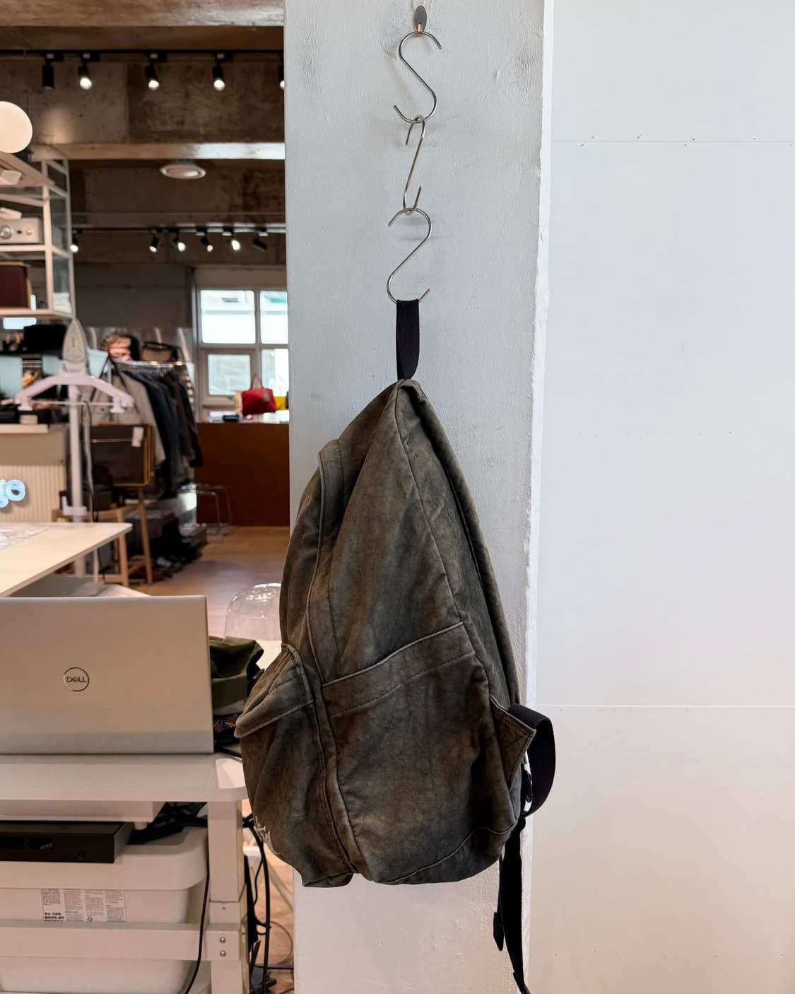 스투시 카키 캔버스 워시드 백팩 상품이미지4