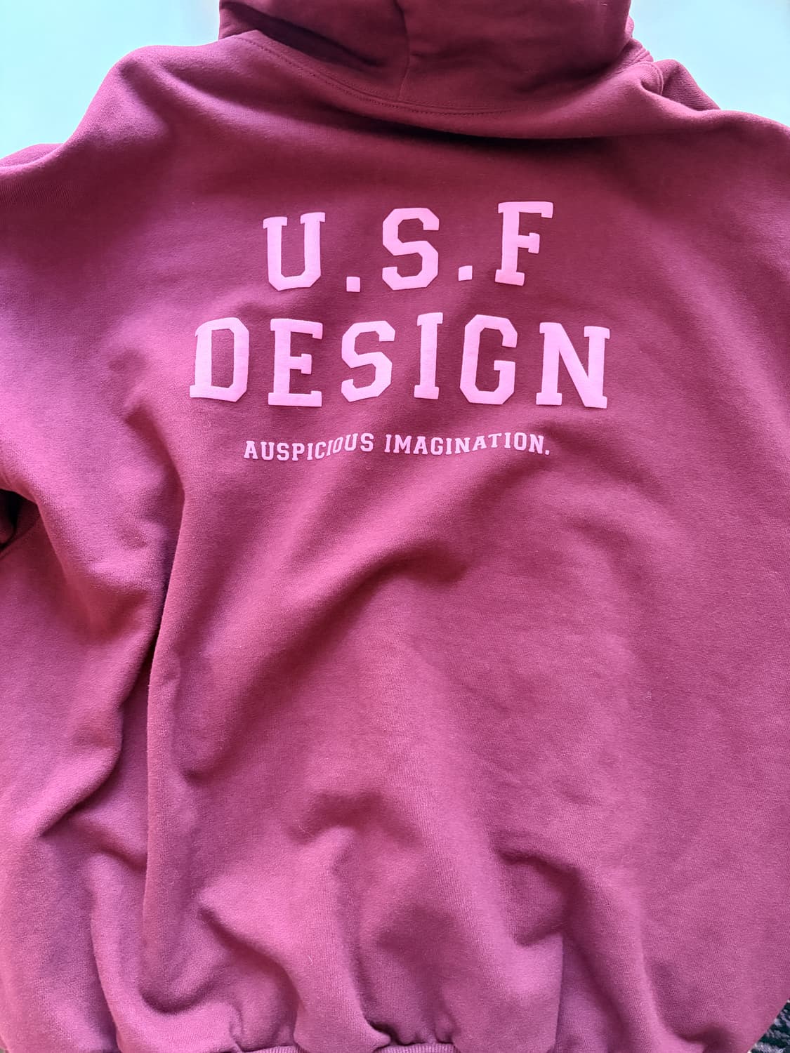 어반스터프 U.S.F 버건디 후드티 L 상품이미지2