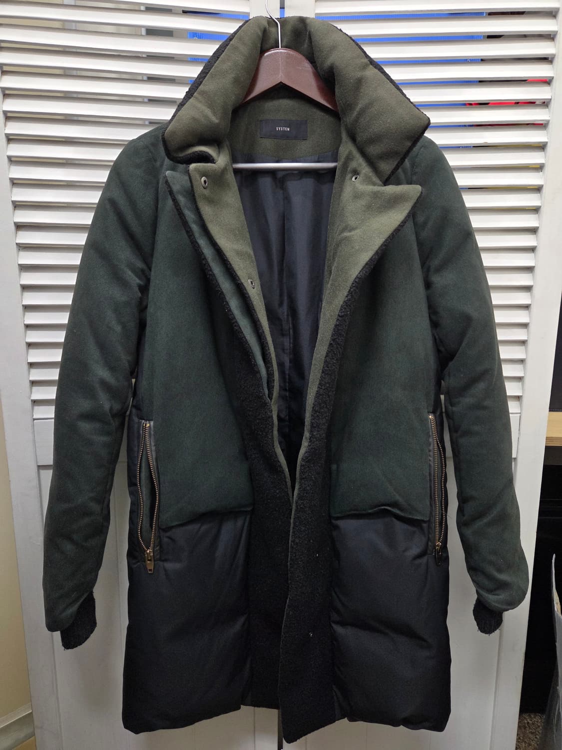 시스템 덕다운 패딩 코트 상품이미지2