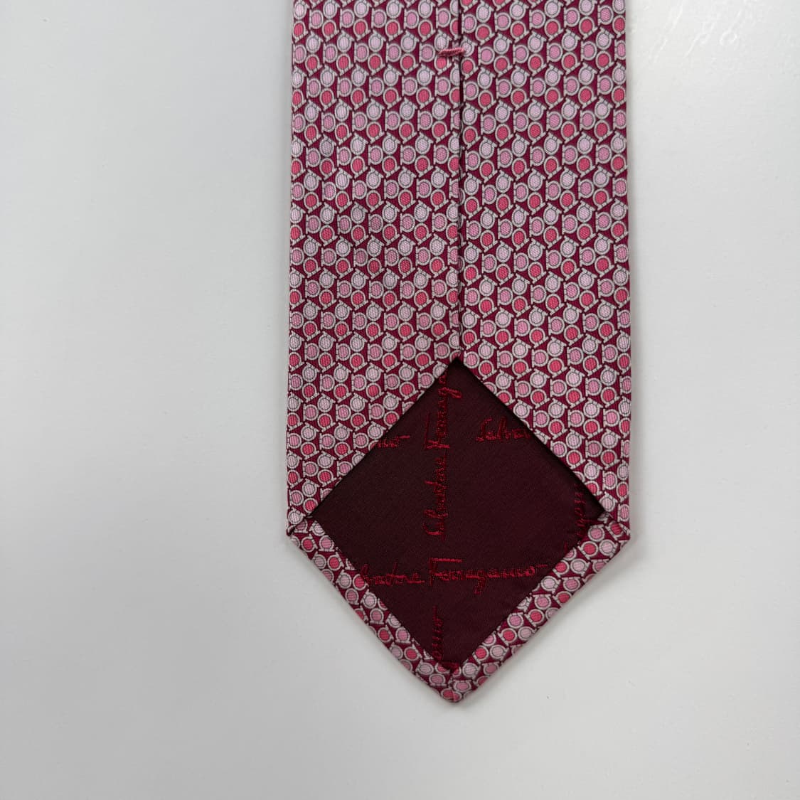 신형 페레가모(Ferragamo) 명품 정품 모노그램 넥타이 8.1cm 상품이미지7