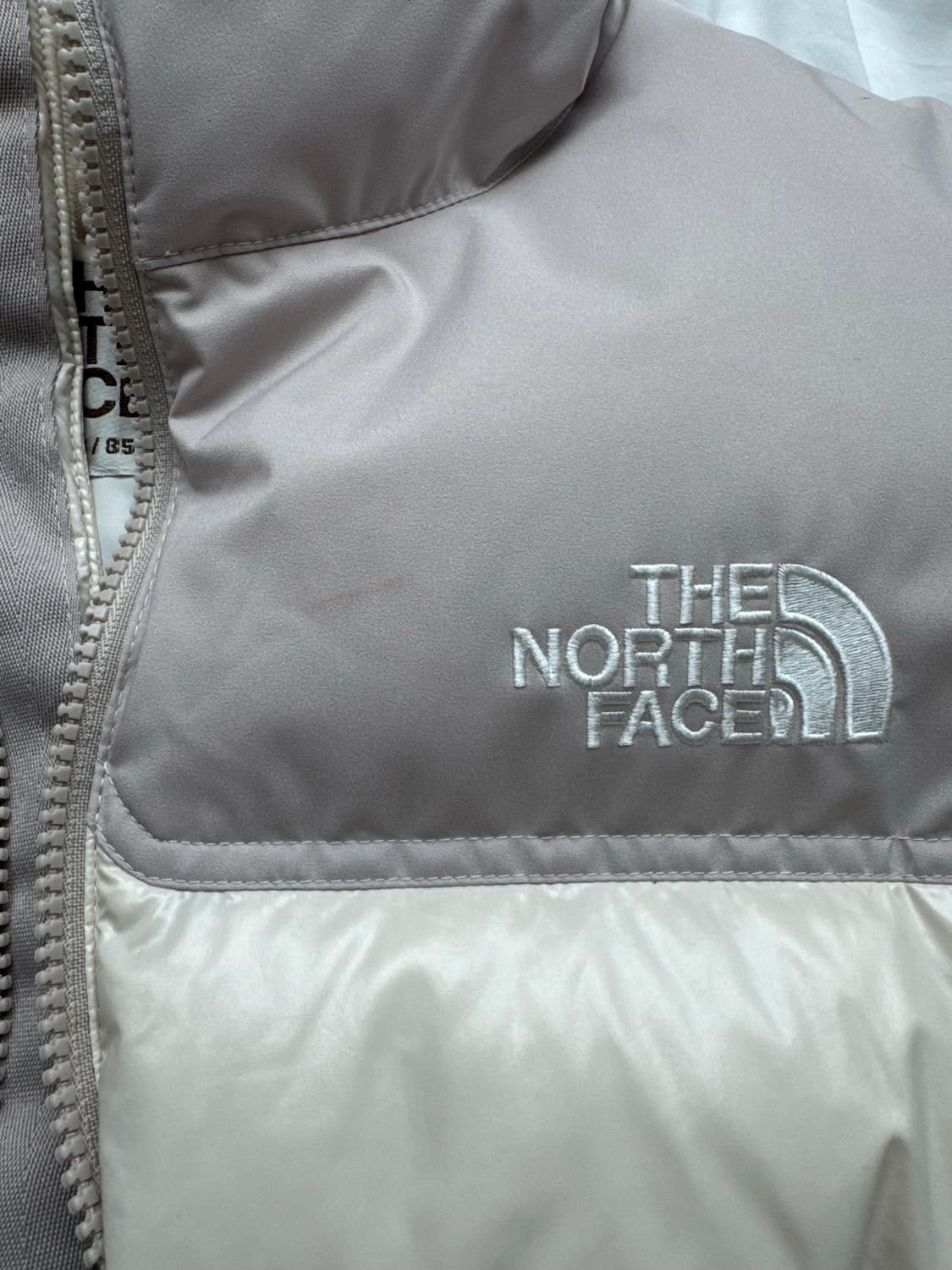 (W) 노스페이스 화이트 라벨 노벨티 눕시 다운 자켓 크림 베이지 상품이미지2