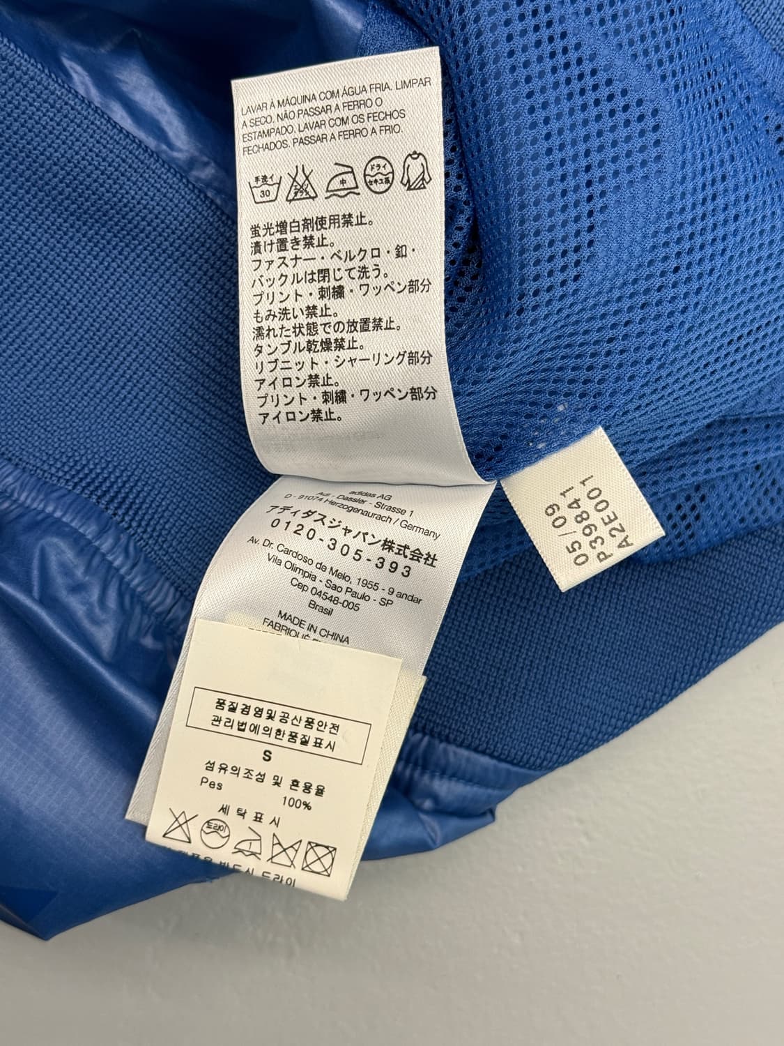 Y-3 요지야마모토 블루 폴리쉘 집업 자켓 상품이미지8