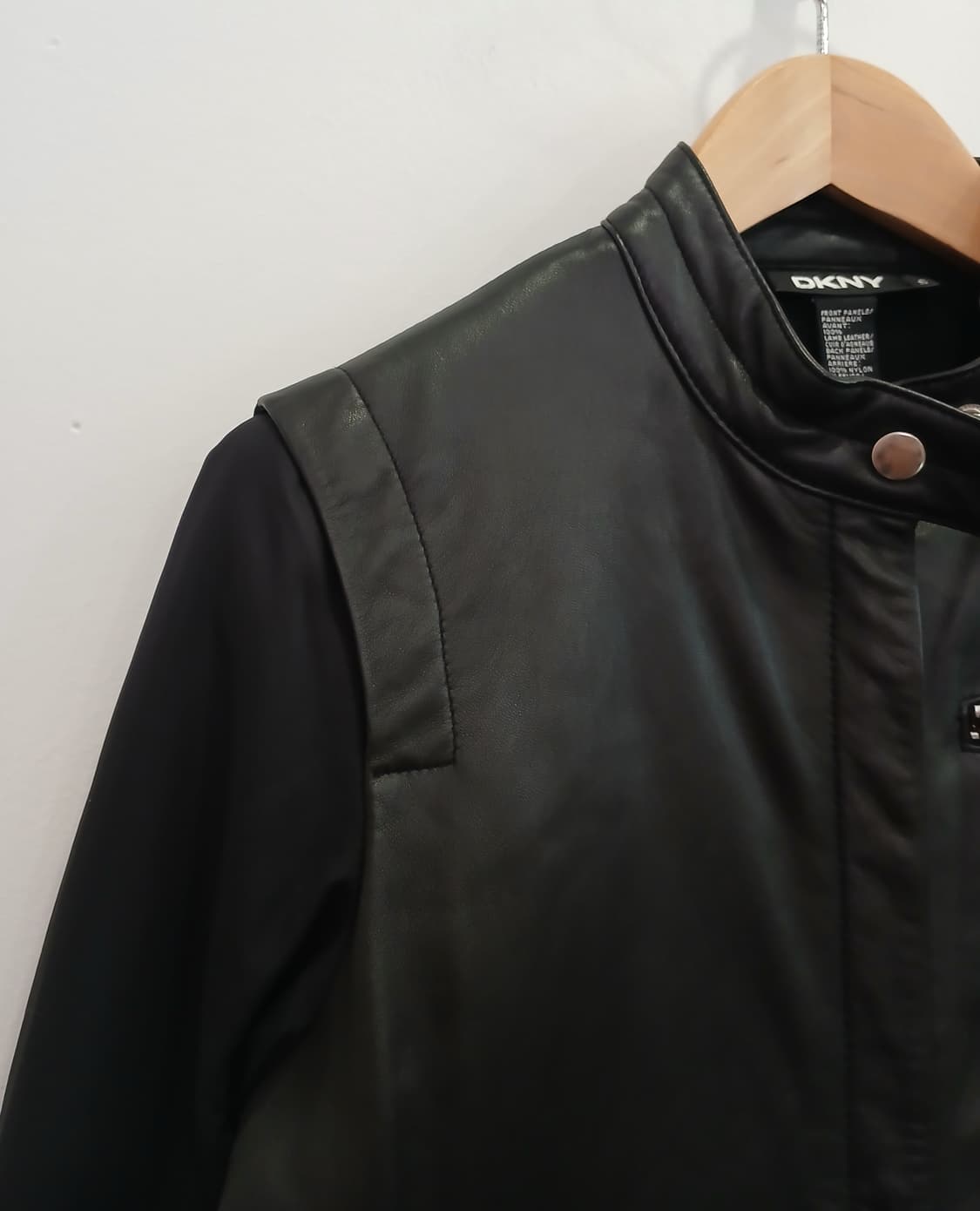 DKNY 양가죽 패브릭배색 자켓  상품이미지4