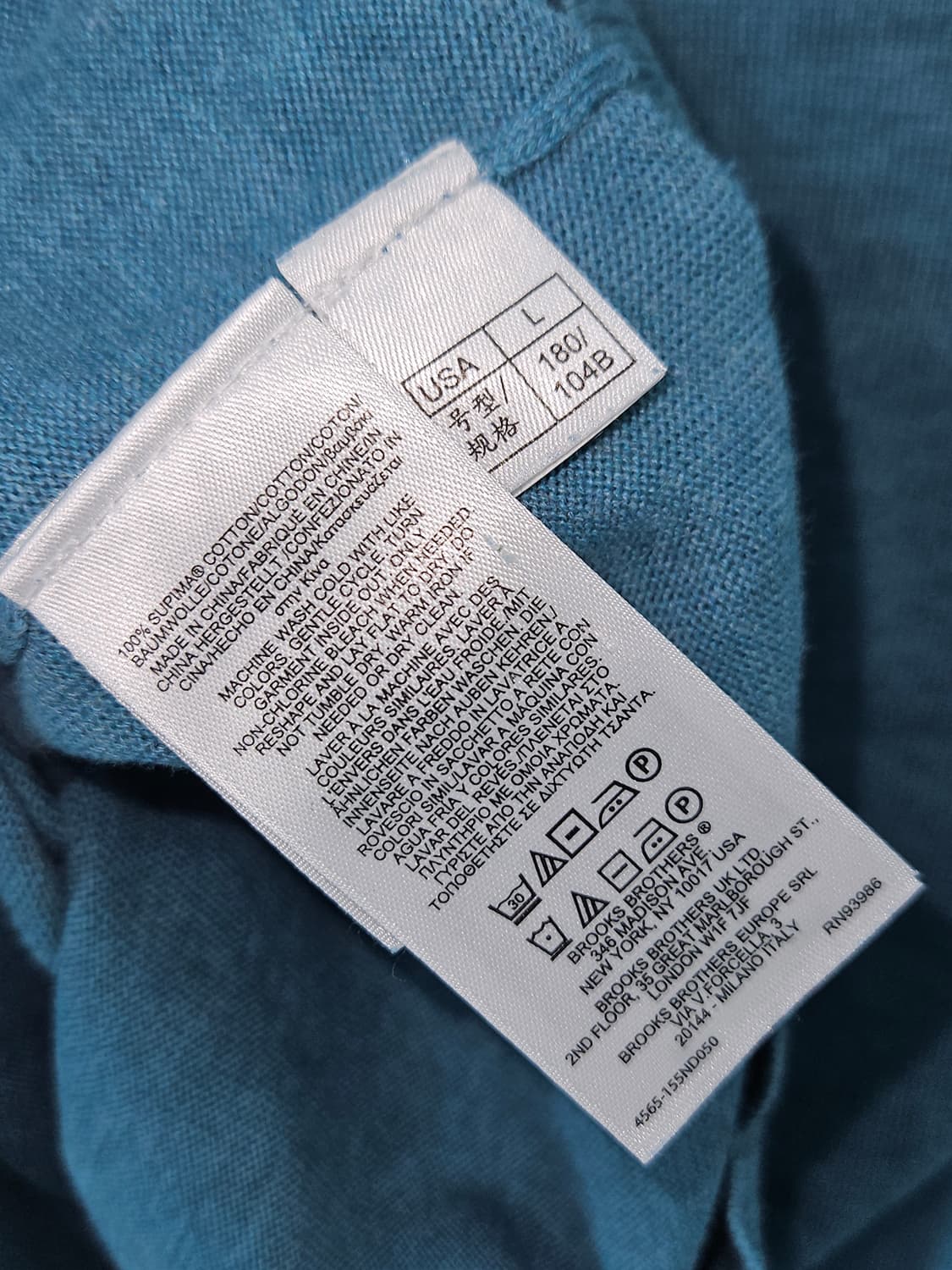 브룩스브라더스 수피마 코튼 니트 L 옴므 남성 상품이미지6