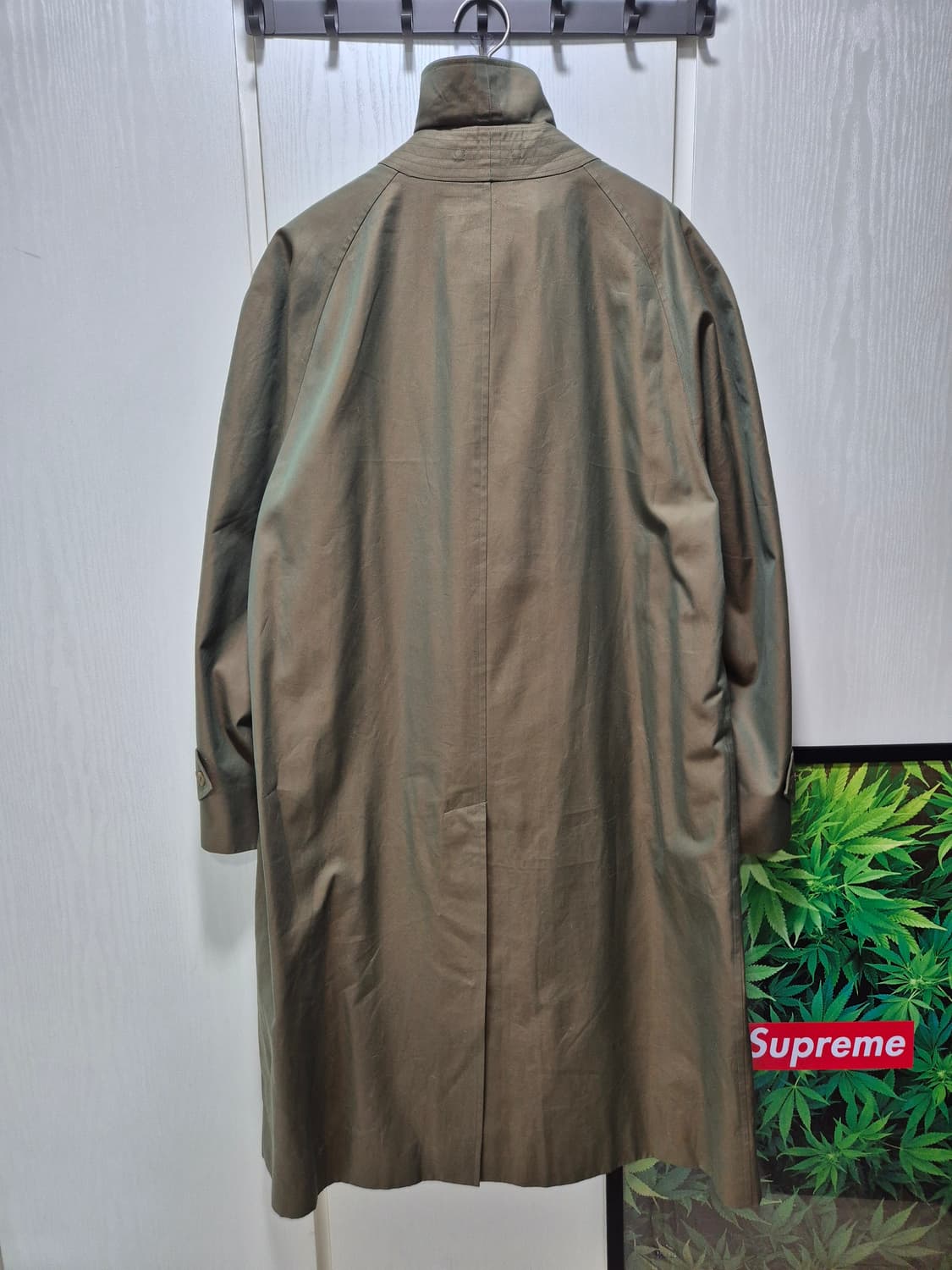 버버리 재팬라이선스 빈티지 발마칸 코트  올리브 카키 상품이미지10