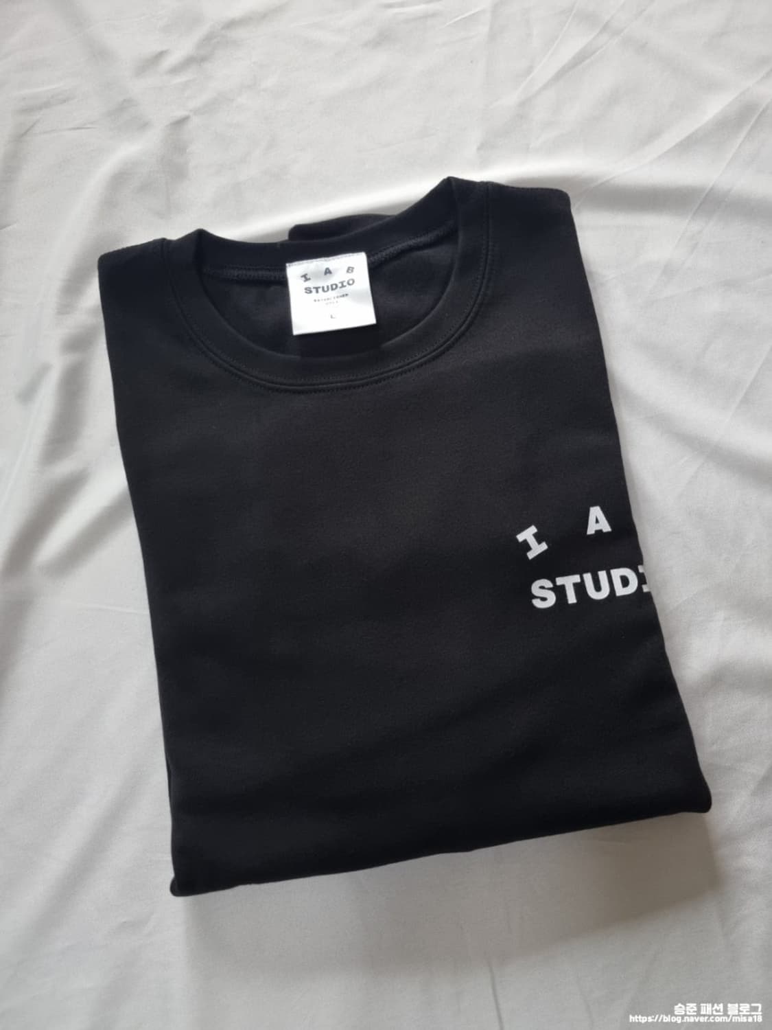 (새상품 L) 아이앱 스튜디오 롱슬리브 블랙 상품이미지3