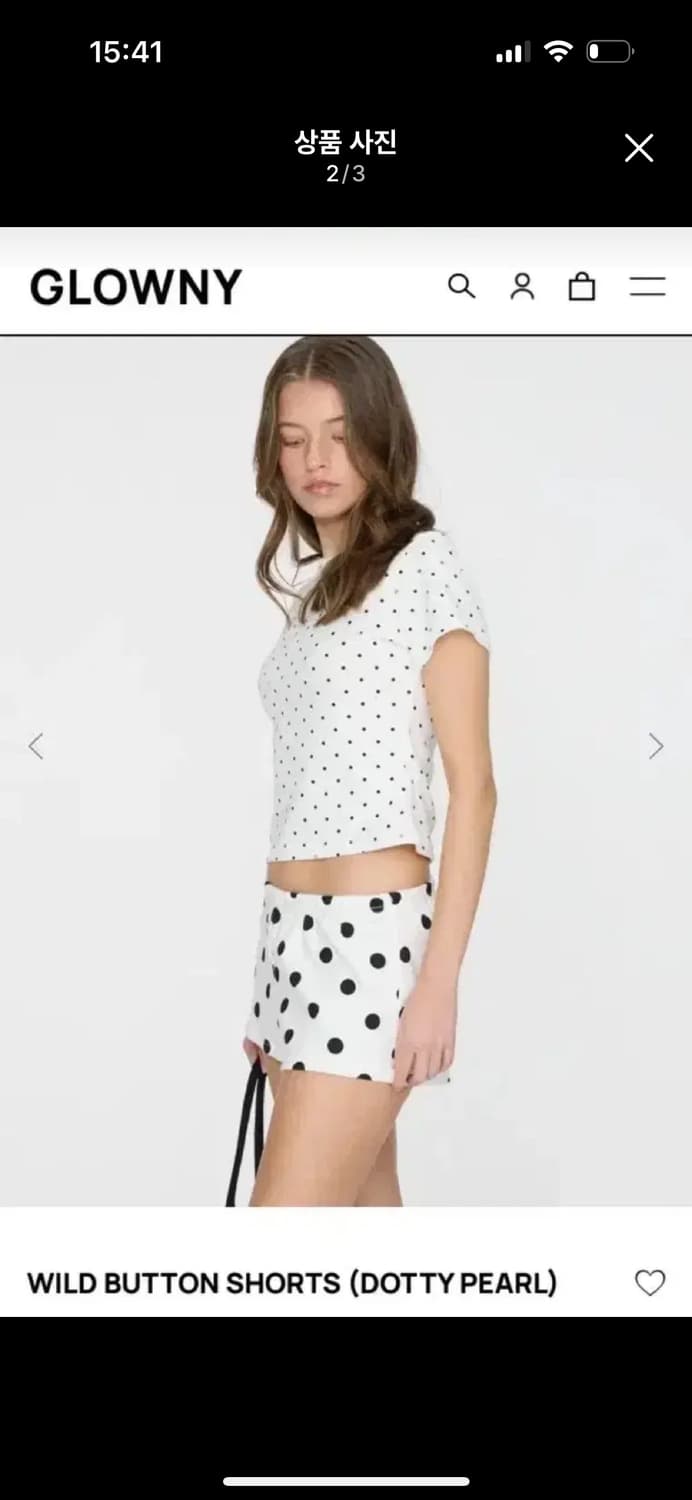 새상품M) 글로니 와일드 버튼 쇼츠  상품이미지2