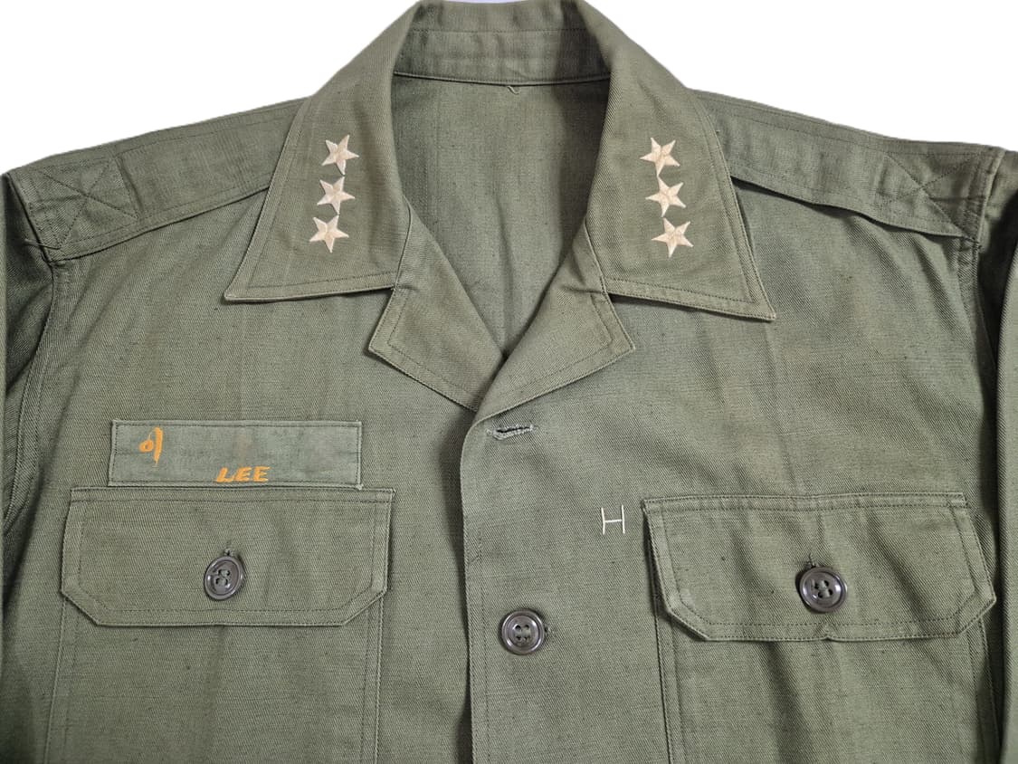 육군 구형 중장 민무늬 사제 맞춤 전투복 상의 (XL) 상품이미지6