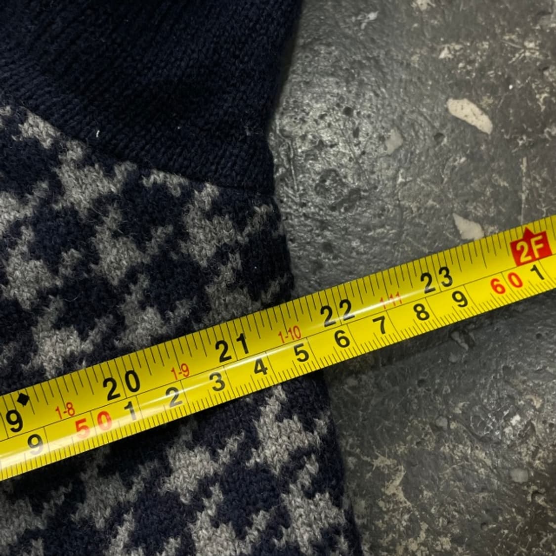 100 블랙앤화이트 방풍 니트집업 상품이미지6