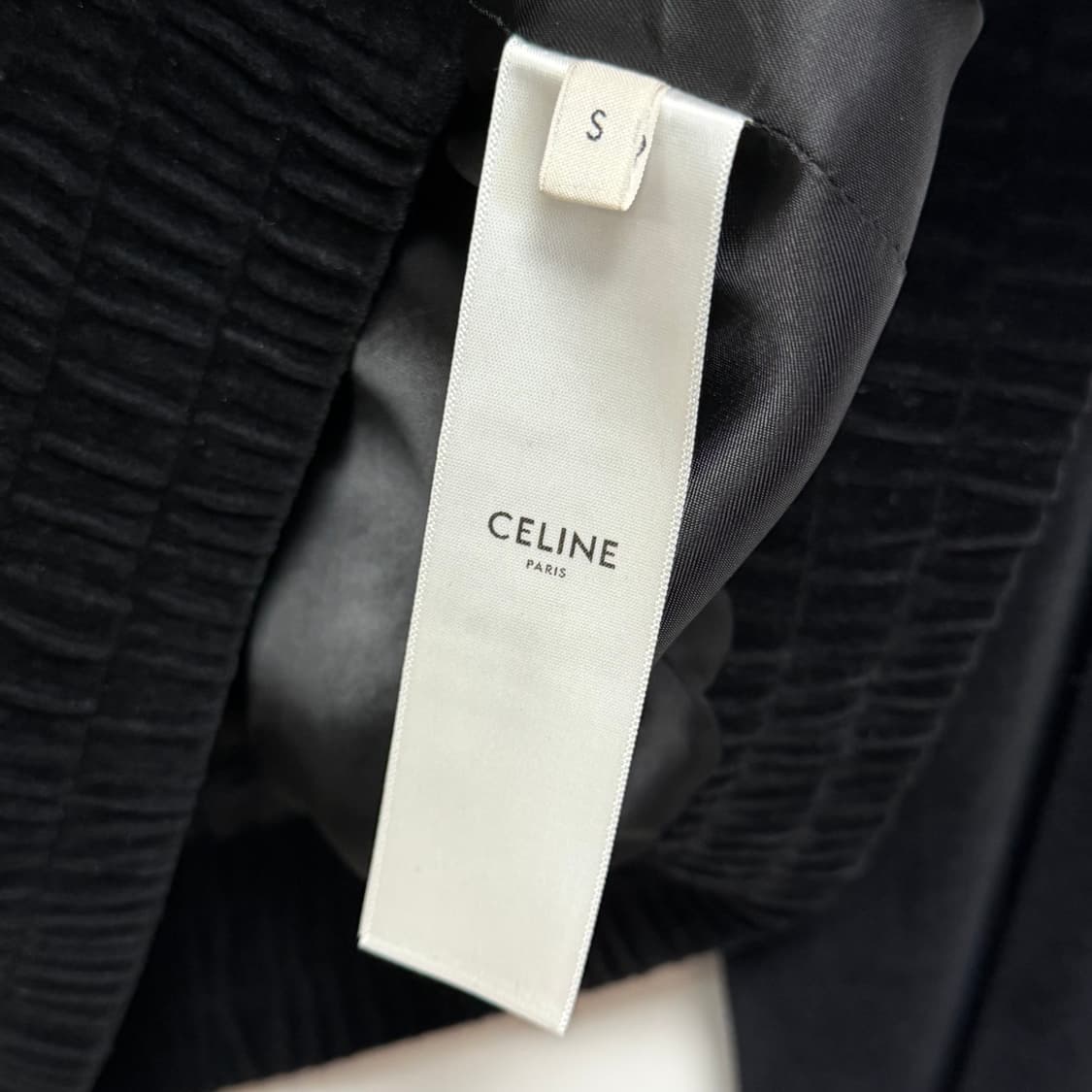 [S+급/S] 셀린느 트리오페 벨벳 트랙 자켓 집업 셋업 블랙 상품이미지5