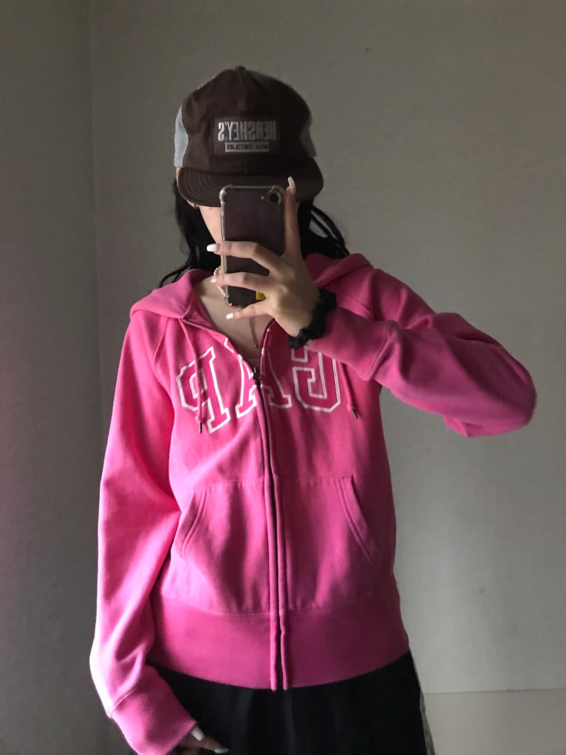 갭 핑크 후드집업 상품이미지3