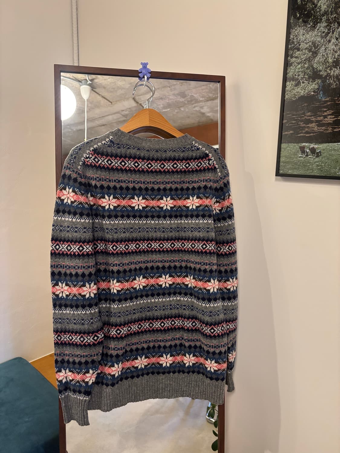 뷰티앤유스 페어아일 패턴 니트 상품이미지5