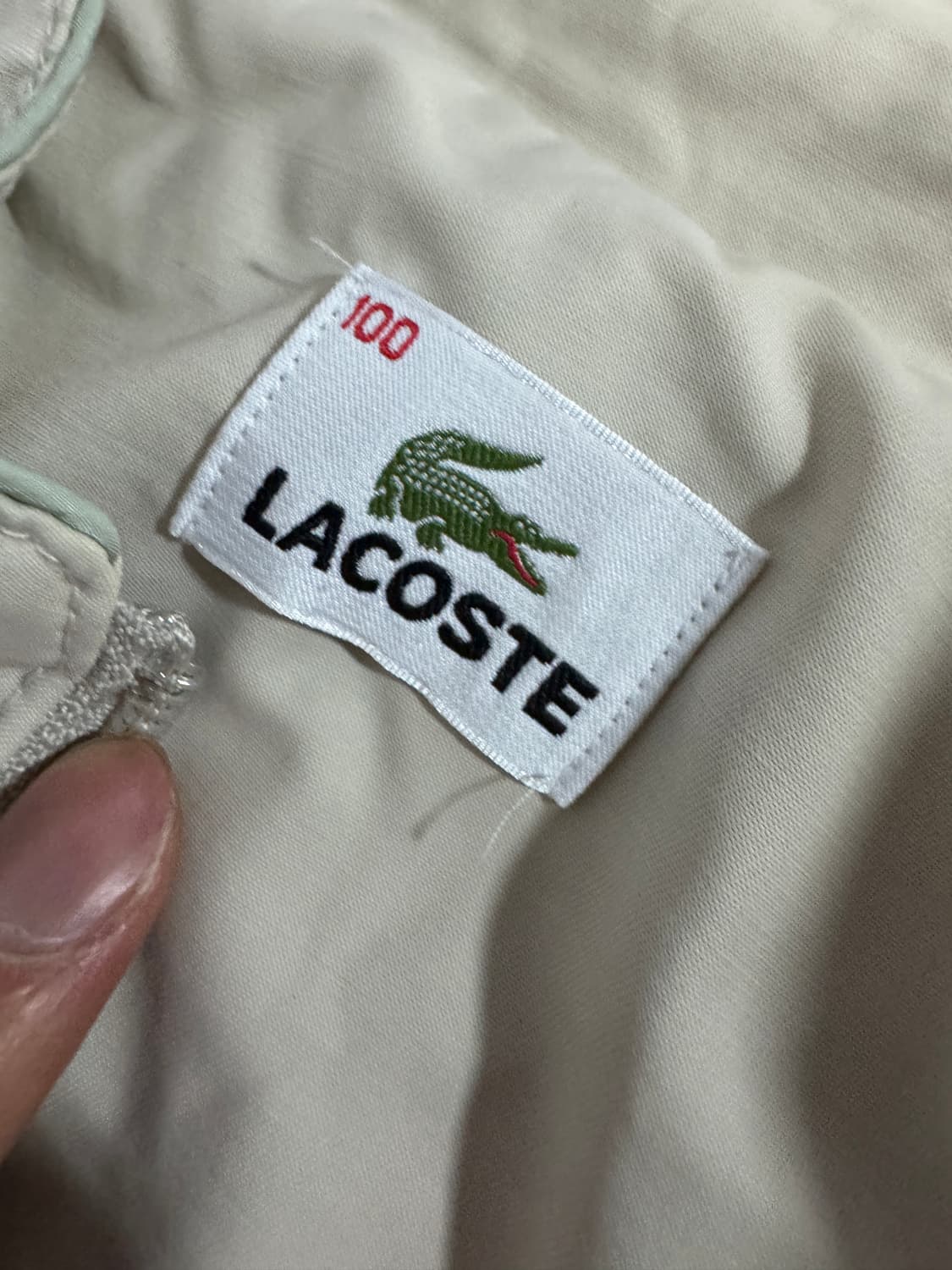 정품 라코스테 금장 블루종 집업 자켓 XL 상품이미지3