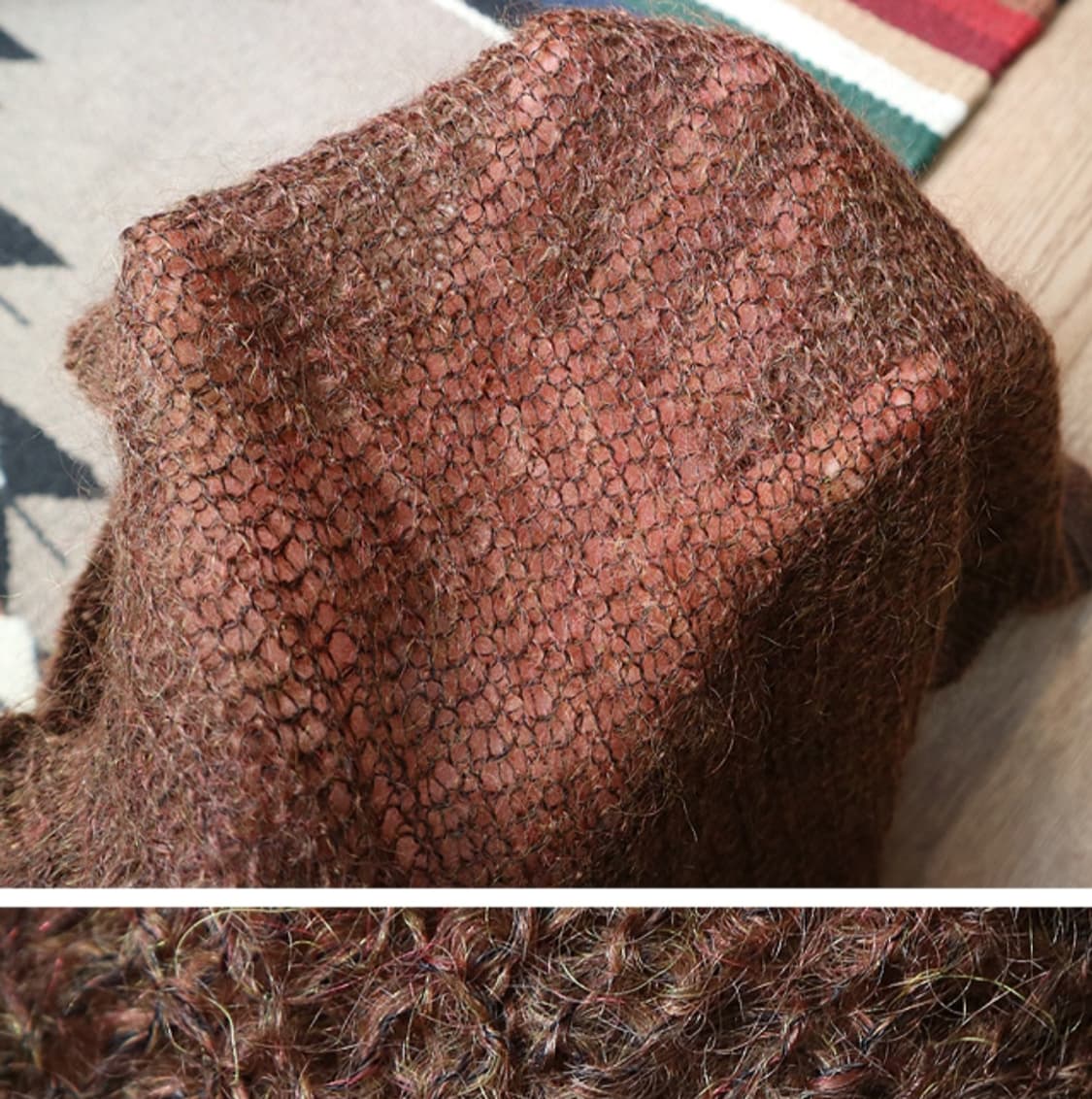 일본판 Plantation 이세이미야케 산하 브랜드 모헤어 시스루
니트 상품이미지6