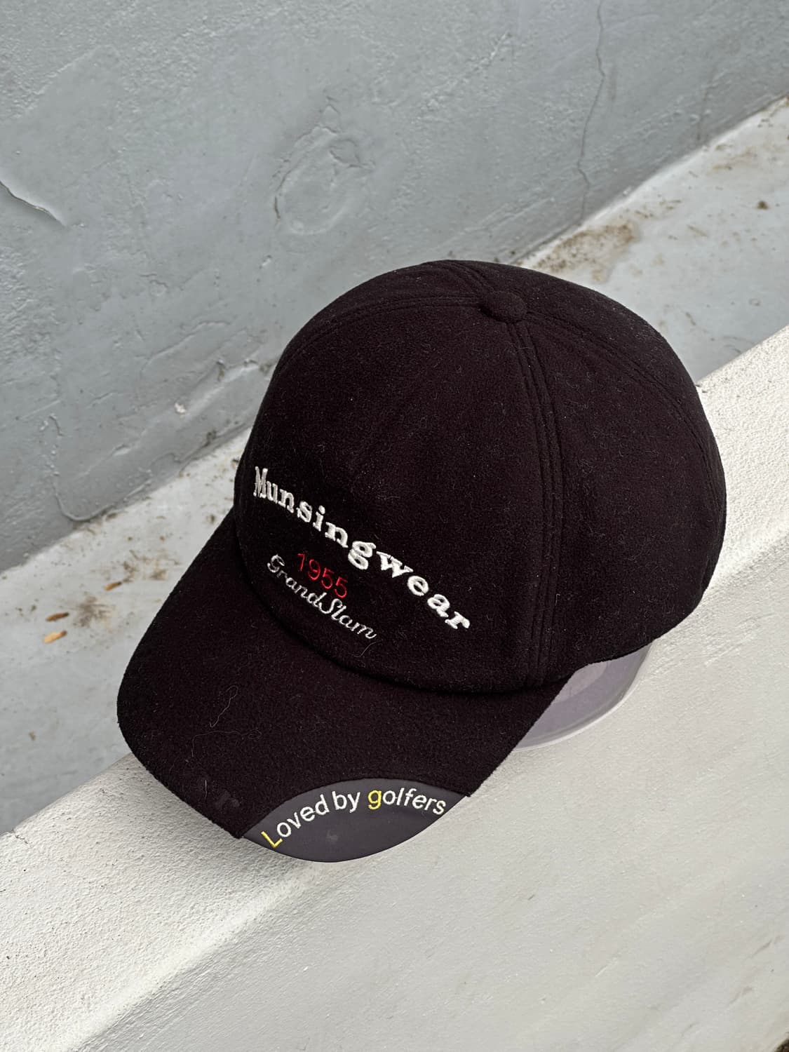 [M-L] 먼싱웨어 로고 플리스 볼캡 모자 골프 상품이미지2
