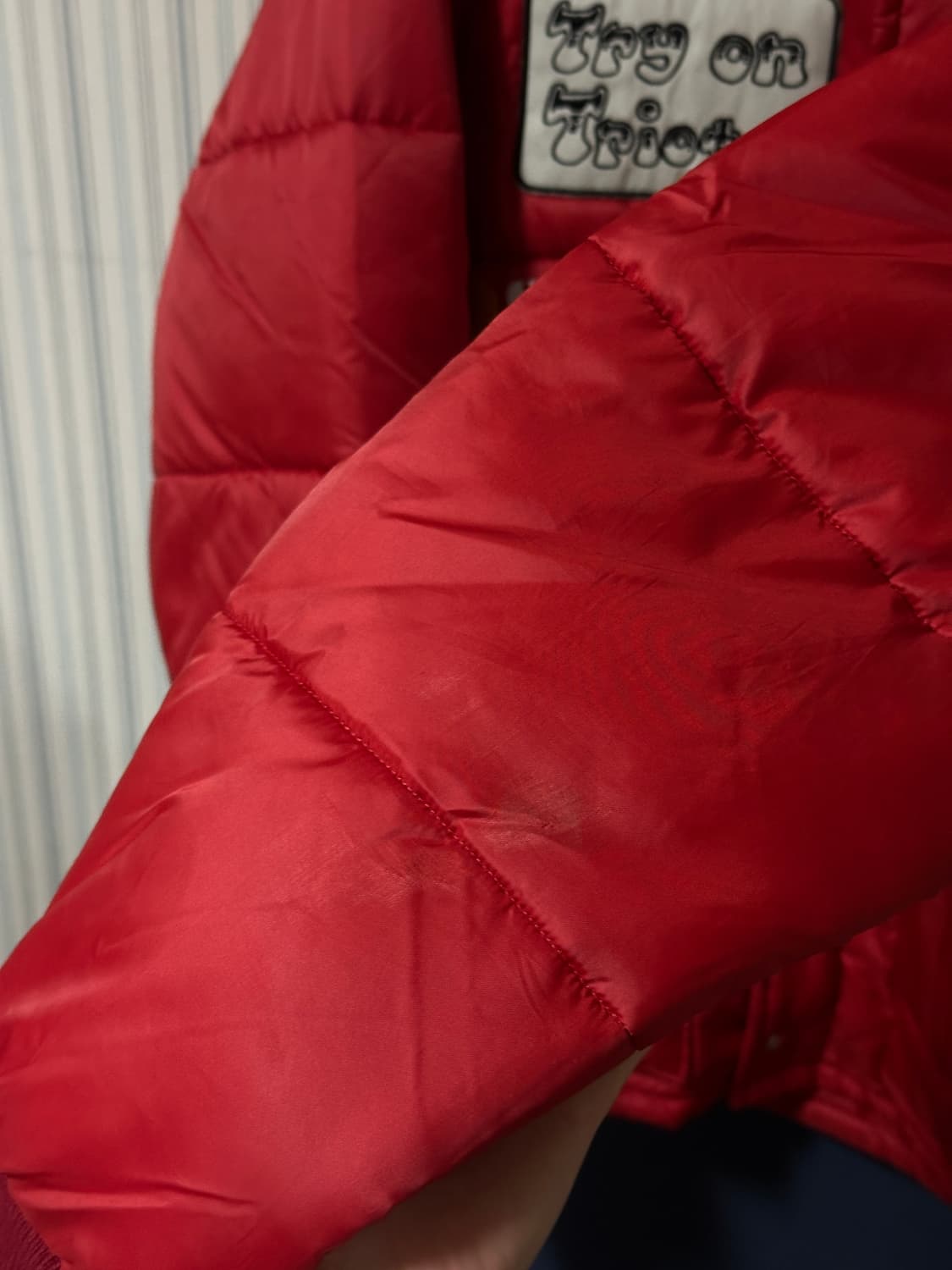 샌드파이퍼 빈티지 레이싱 자켓 패딩 상품이미지5