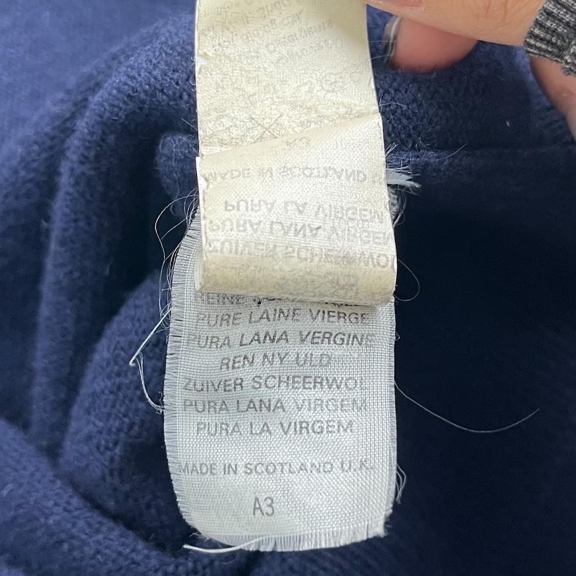 버버리 90‘s 오리지널 기마로고 울 니트 베스트  상품이미지7