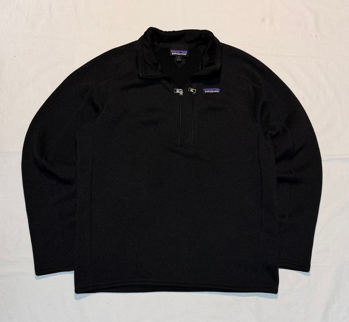 파타고니아 베터 스웨터 신칠라 반집업 플리스 블랙 상품이미지1
