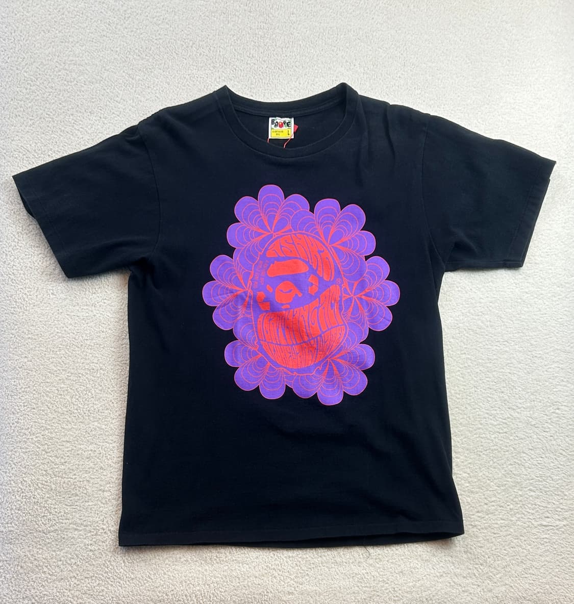 베이프 플라워 빅로고 반팔 상품이미지1