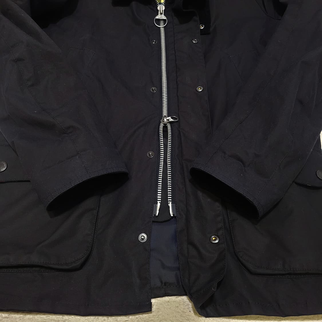 바버 크레스티드 애쉬비 왁스 자켓 L 상품이미지5