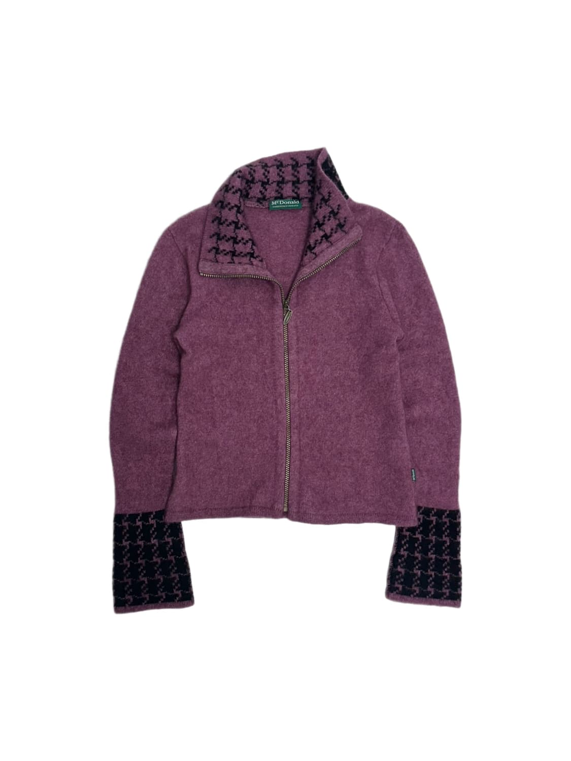 McDonalad 램스울 니트 집업 자켓 상품이미지2