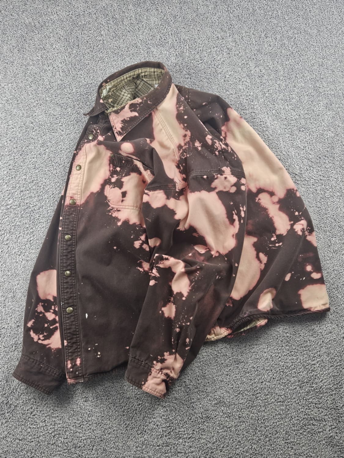 칼하트 다잉 워시드 커스텀 워크 셔츠 자켓 ( 2XL ) / 10584 상품이미지3