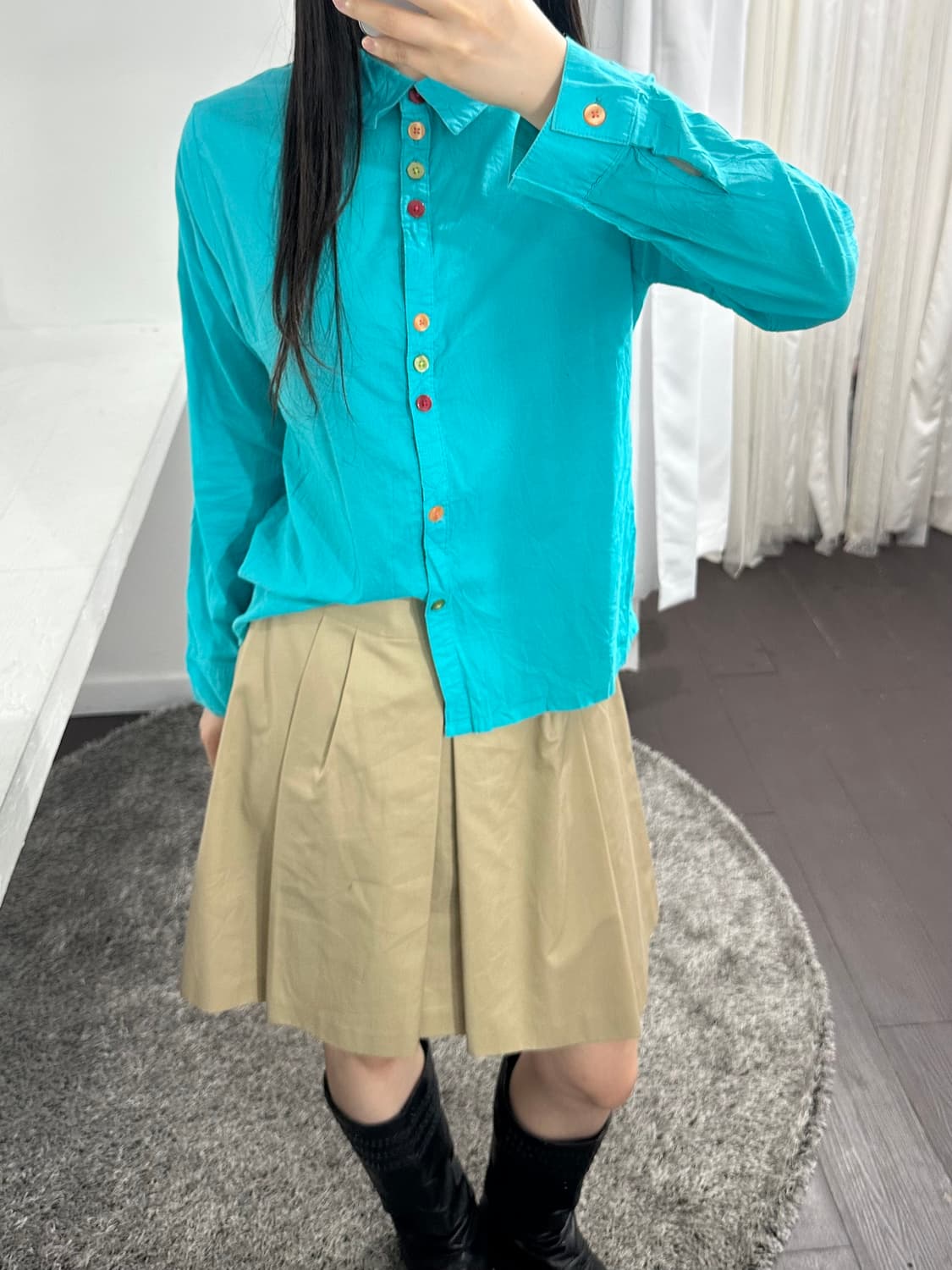 mint button shirt 상품이미지4