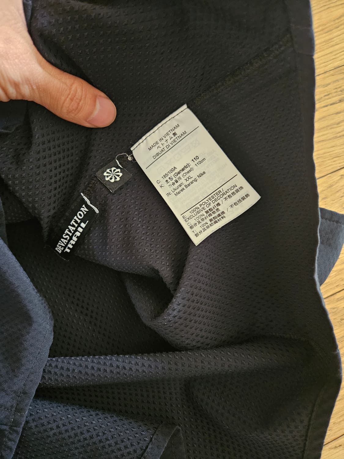 나이키 ACG 드라이핏 UV 디베스테이션 트레일 셔츠 블랙 xxl 상품이미지5