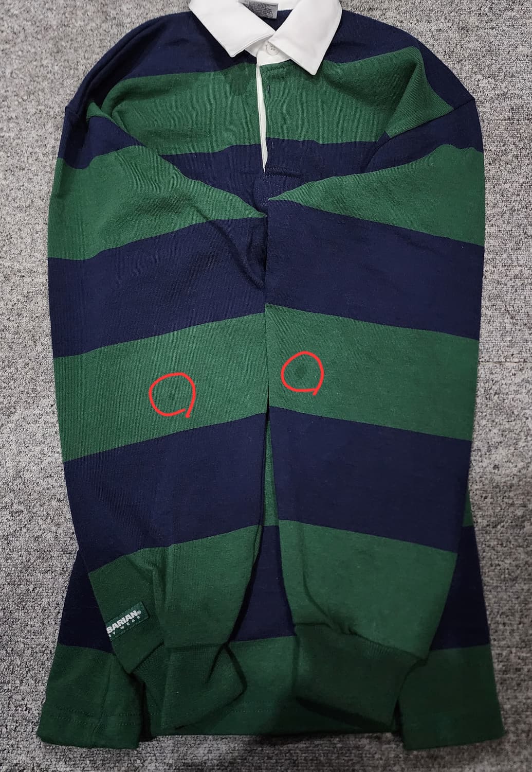 바바리안 클래식 럭비티 럭비셔츠 PK 카라 긴팔티 XL 상품이미지5