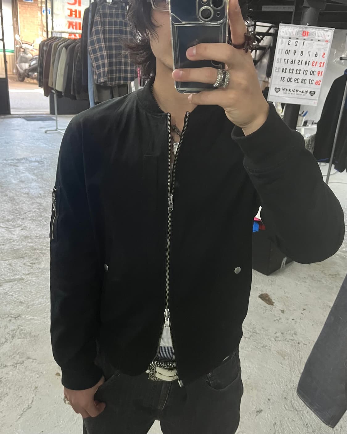 vtg ma-1 jacket (reversible, 2way zip) 상품이미지3