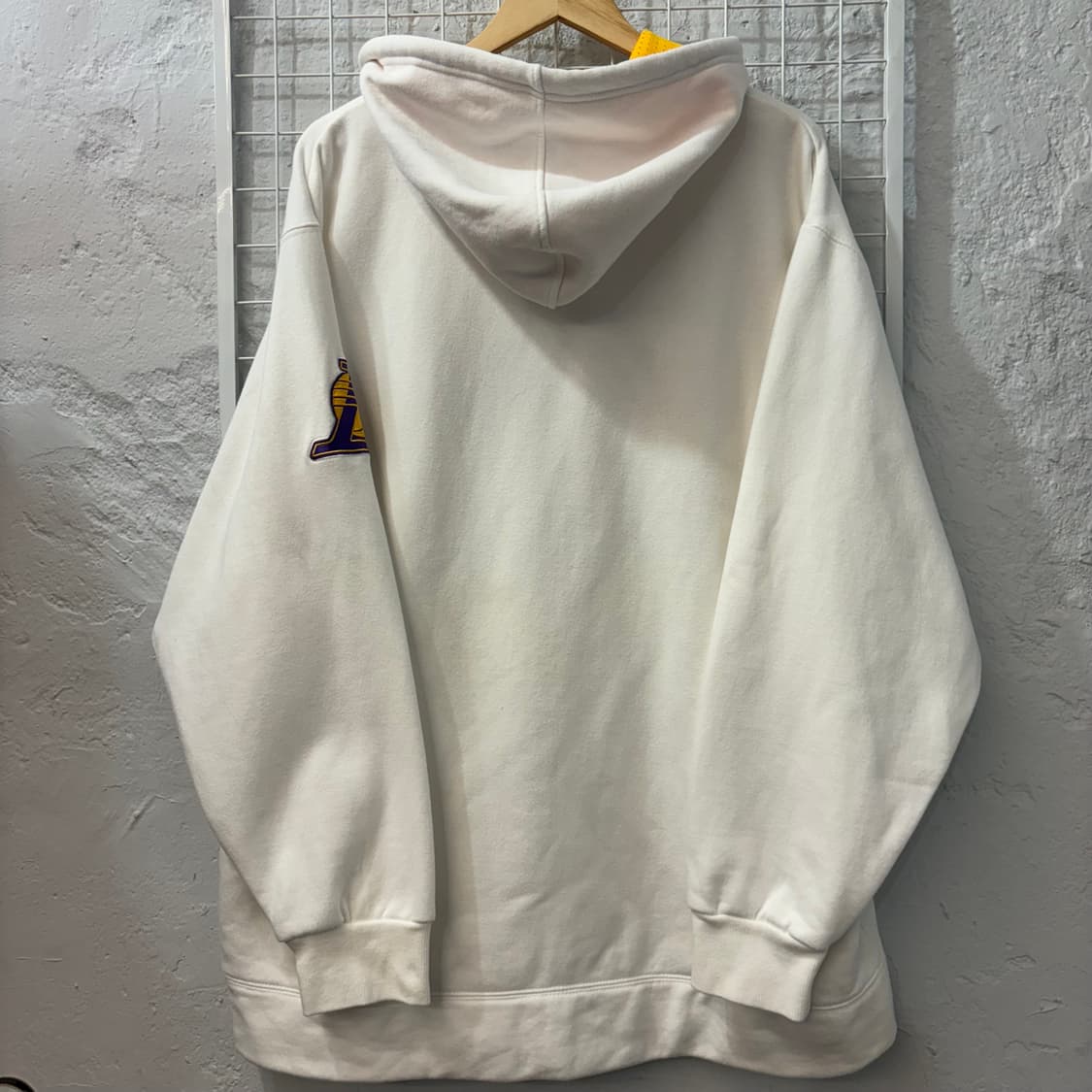 00s 나이키 올드스쿨 LA 레이커스 화이트 후드티 XL 상품이미지2