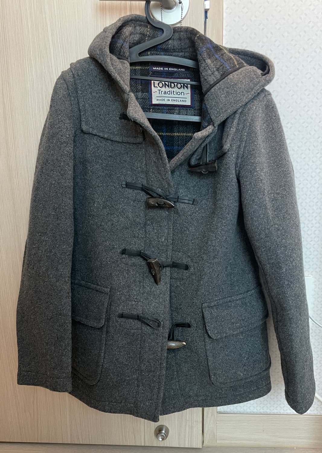 영국 잉글랜드 울 혼방 떡볶이 더플코트 상품이미지1