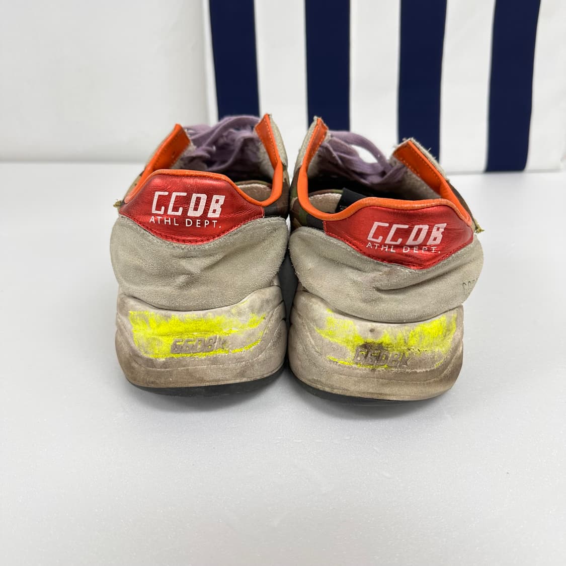 골든구스 러닝 카모 스니커즈 형광 스타 빈티지 41사이즈 상품이미지4