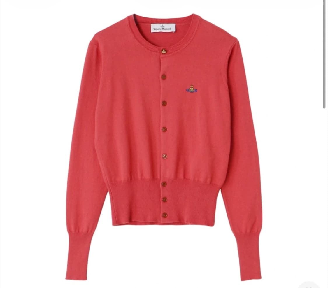 비비안웨스트우드 베아 가디건 코랄 M 상품이미지1