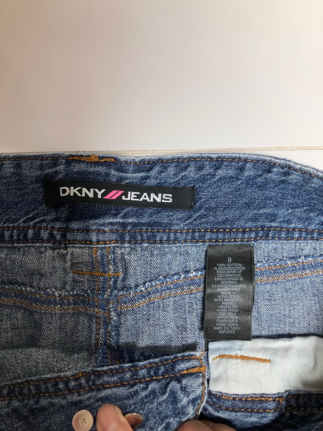 DKNY 2000s Y2K 카고 데님 미니 스커트 청치마  상품이미지4