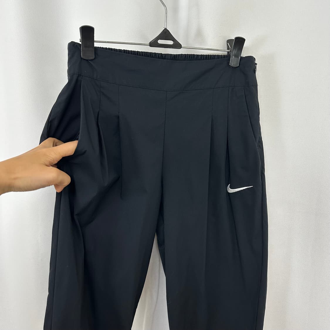   나이키 여성 얇은 밴딩 조거팬츠 바지 검정 S 상품이미지2