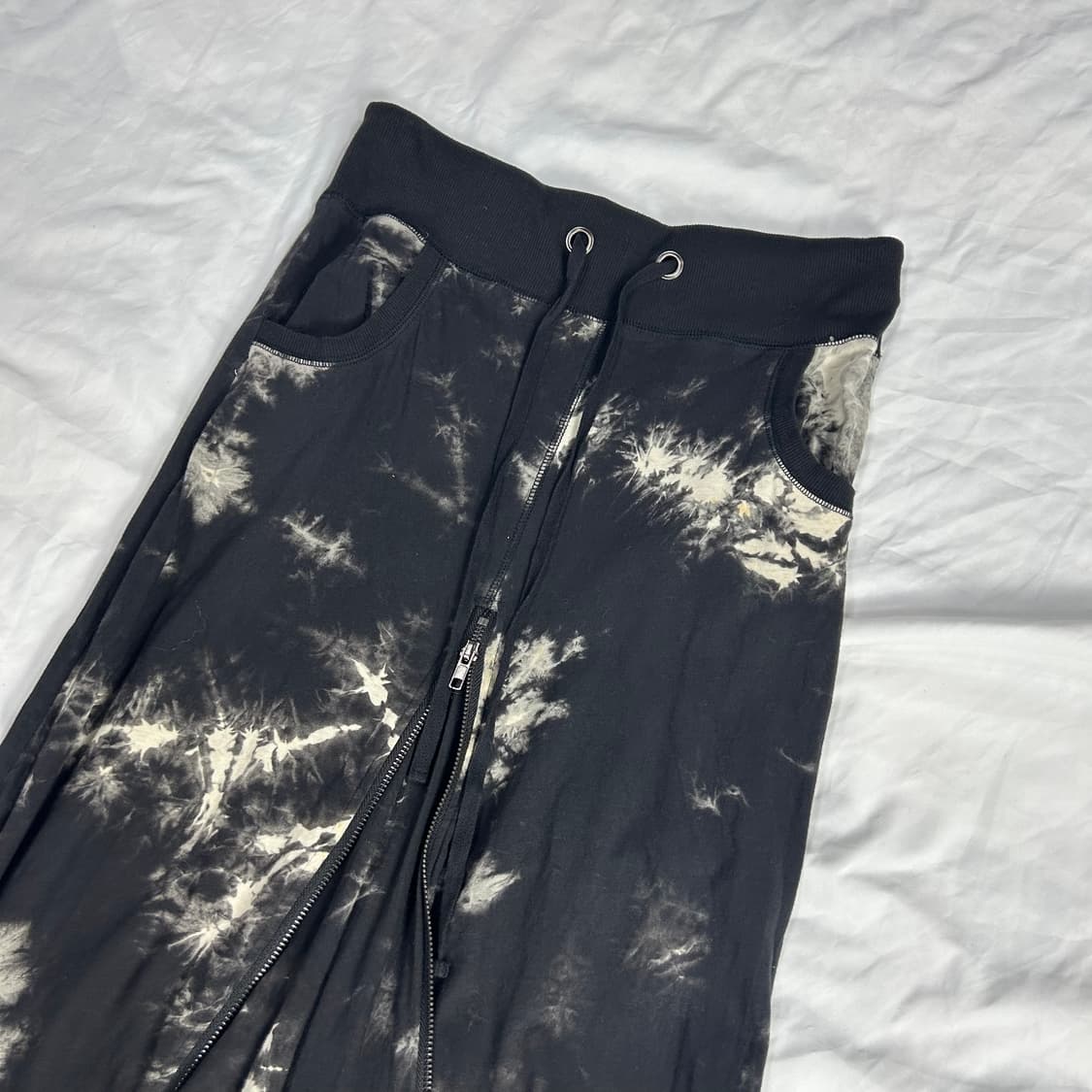 [JPN] 빈티지 타이다이 지퍼 디테일 플레어 롱 스커트 상품이미지3