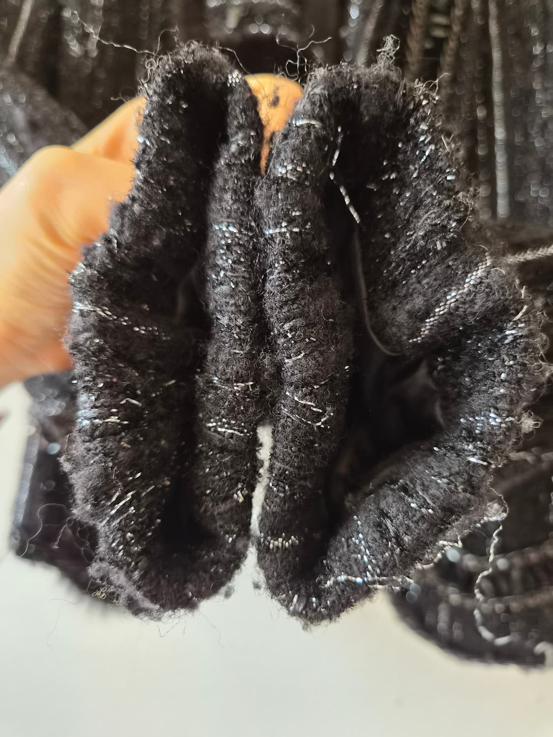 오브제 여성 비즈밍크울자켓 0사이즈 상품이미지6