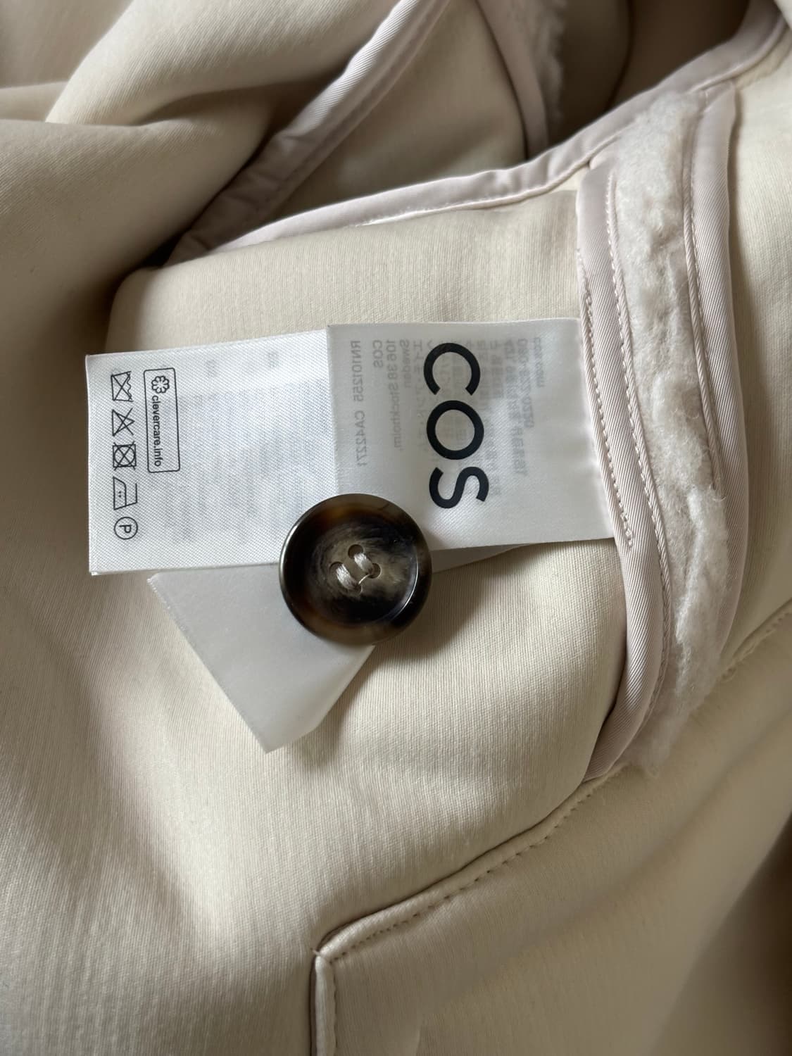 코스 시어링 자켓 아이보리 미착용 상품이미지4