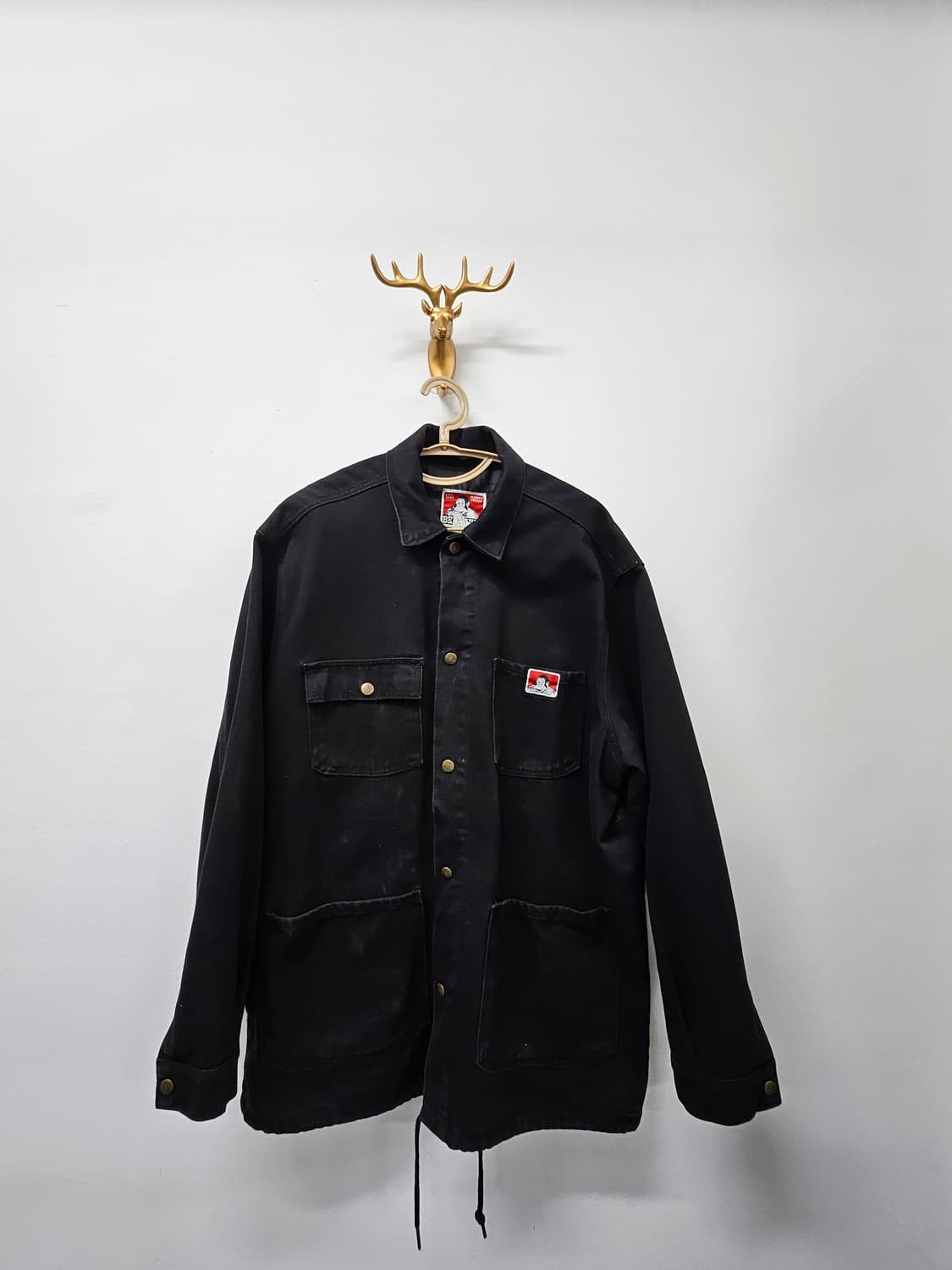 벤 데이비스 블랙 커버올 워크자켓 상품이미지1