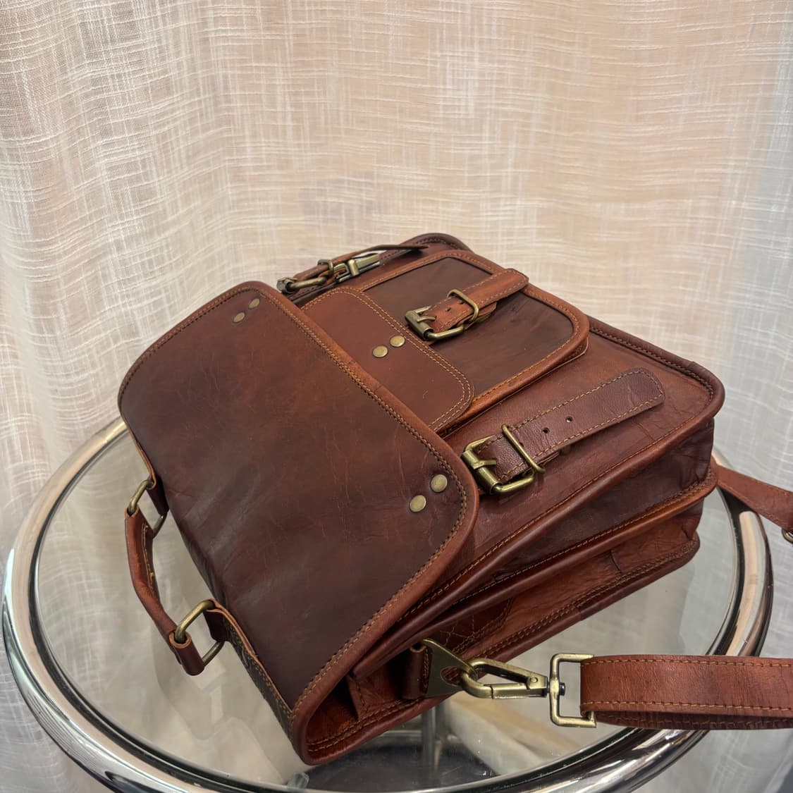 이테리 통가죽 사첼 숄더 토트백      상품이미지6