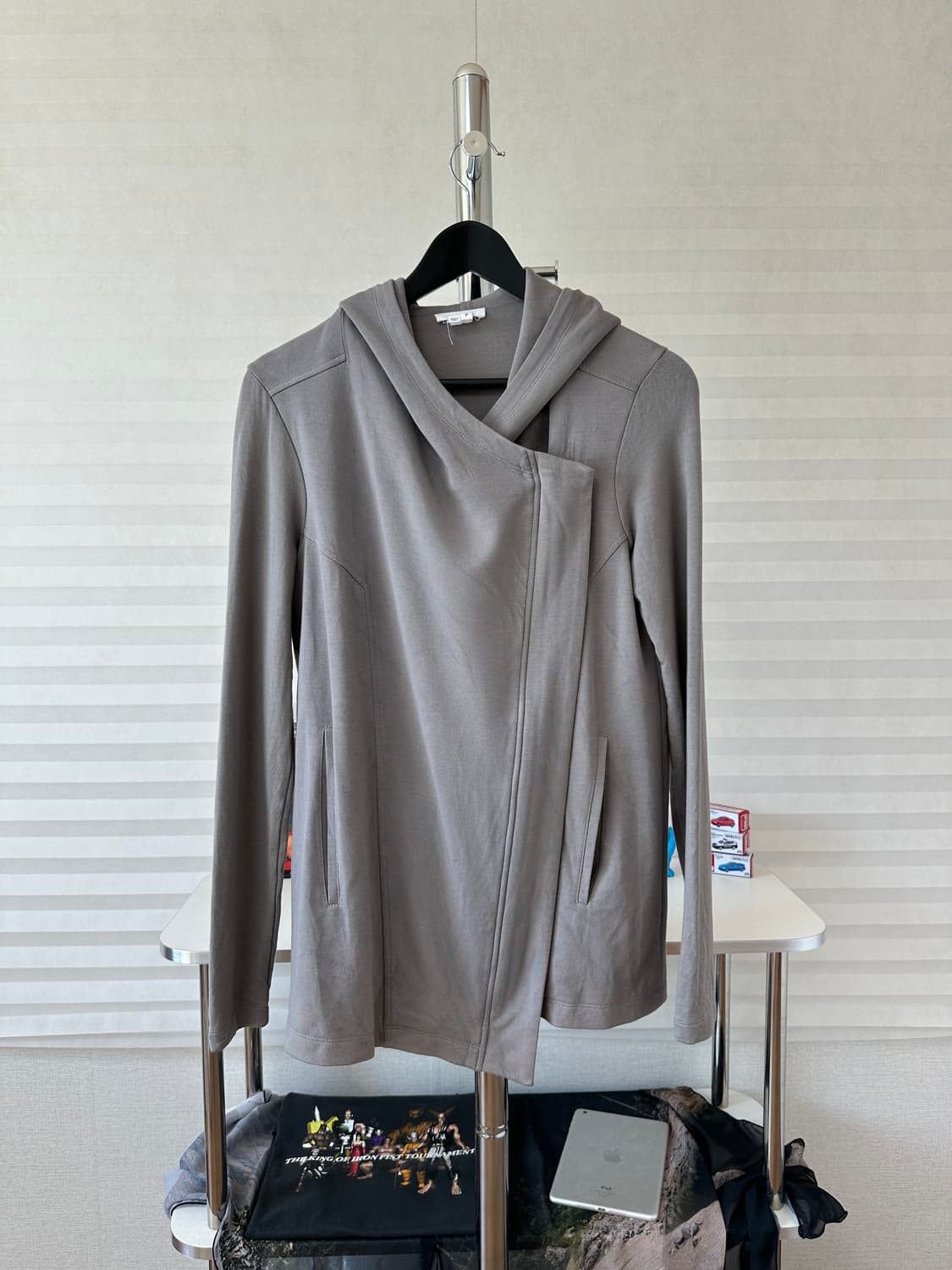 헬무트랭 사선 후드집업 상품이미지1